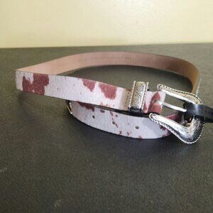 BKE Cowhide Belt with Silver Buckle